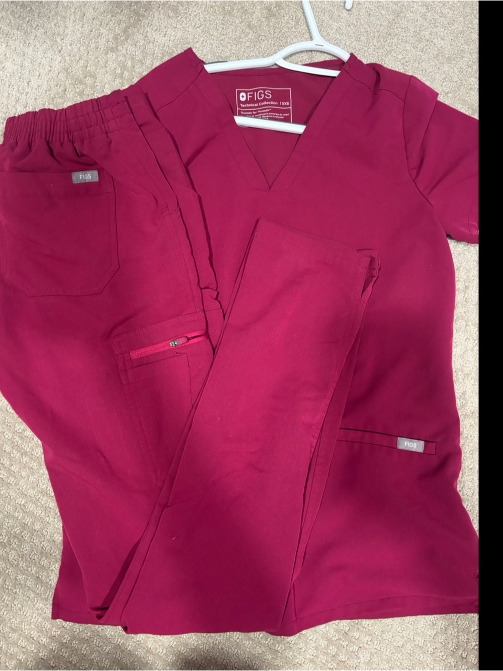 Figs pink scrub set Yola XXST